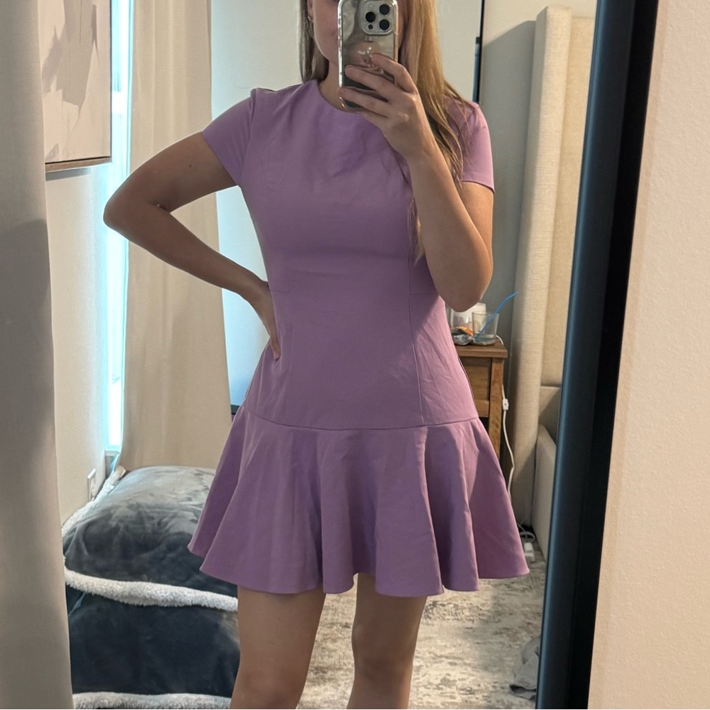 Elegant Classy Simple Lavender Purple Women's Mini Dress